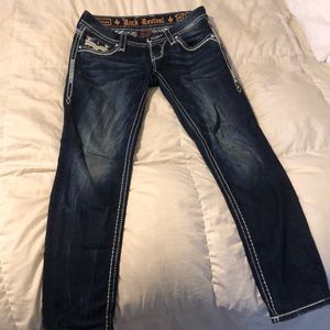 Rock revival jeans hemmed for 5’3